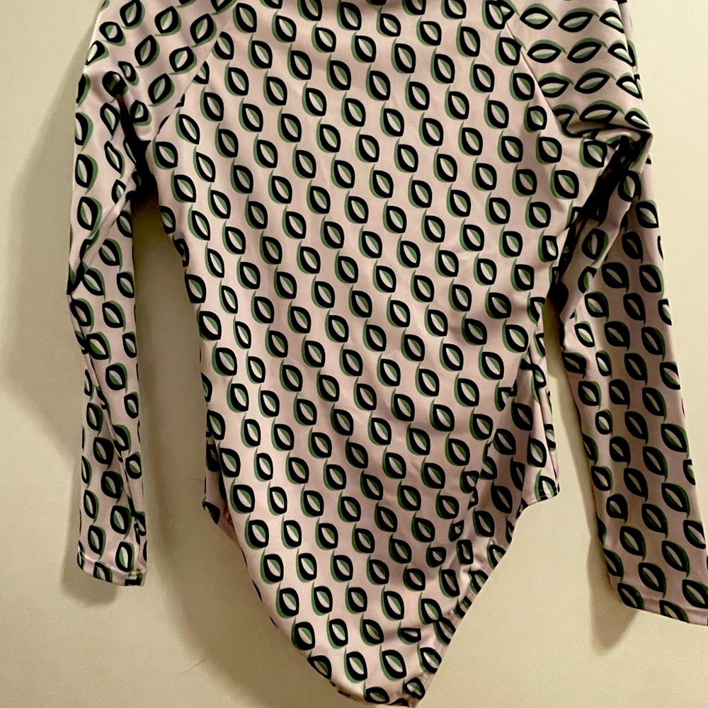 Cynthia Rowley Black and White Patterned One Piece Swimsuit - Picture 2 of 2